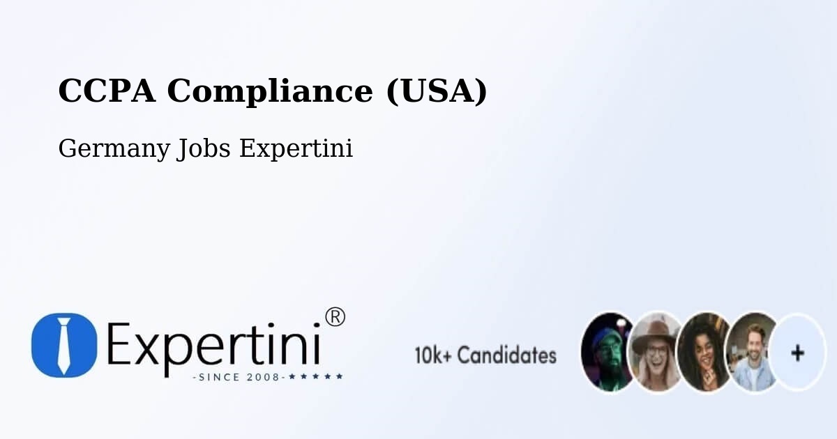 CCPA Privacy Rights & Compliance Notice – Appel - Germany Jobs Expertini